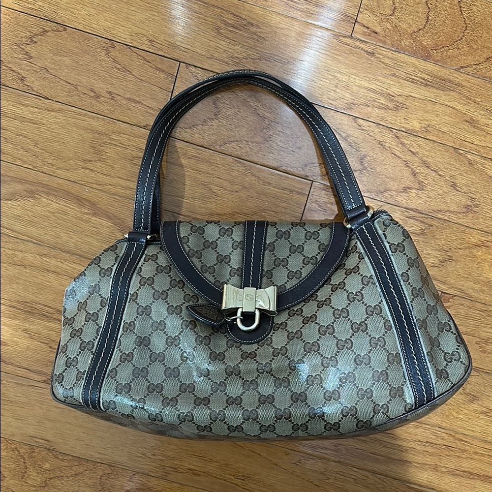 Authentic GG Crystal Shoulder ba